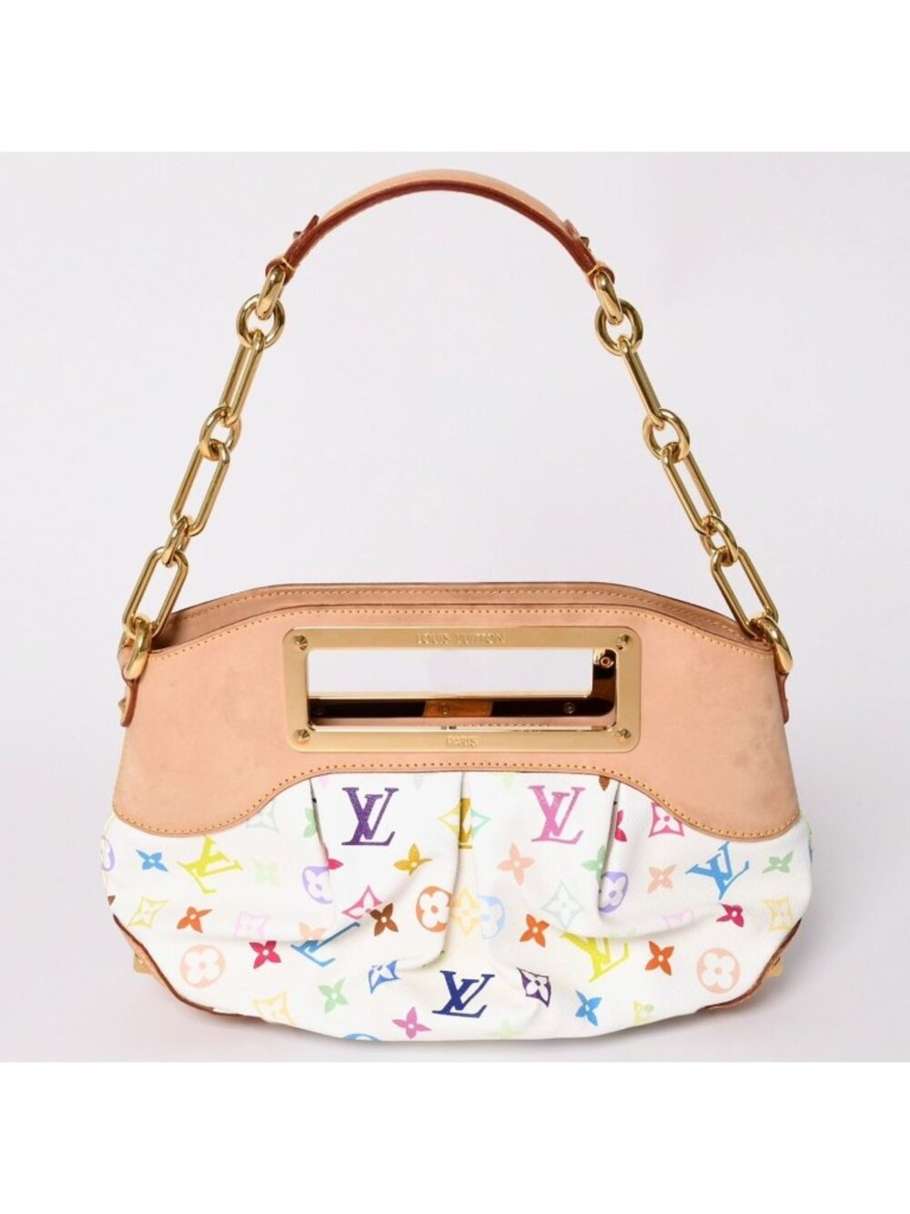 Louis Vuitton Monogram Multicolor Judy PM Takashi Murakami Handbag White
